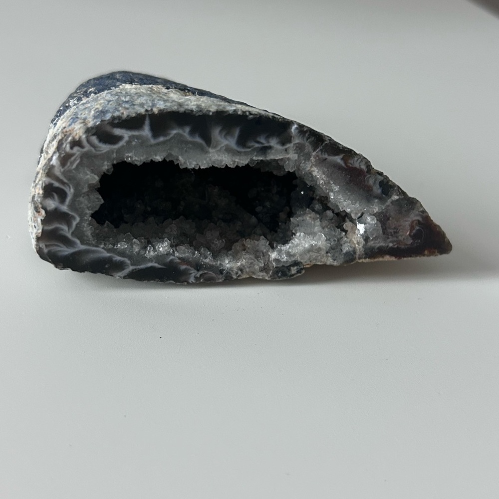 Druzy agate geode crystal